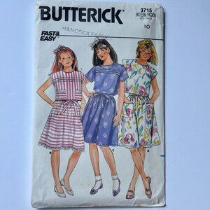 Butterick Pattern 3715 Girls Top & Skirt